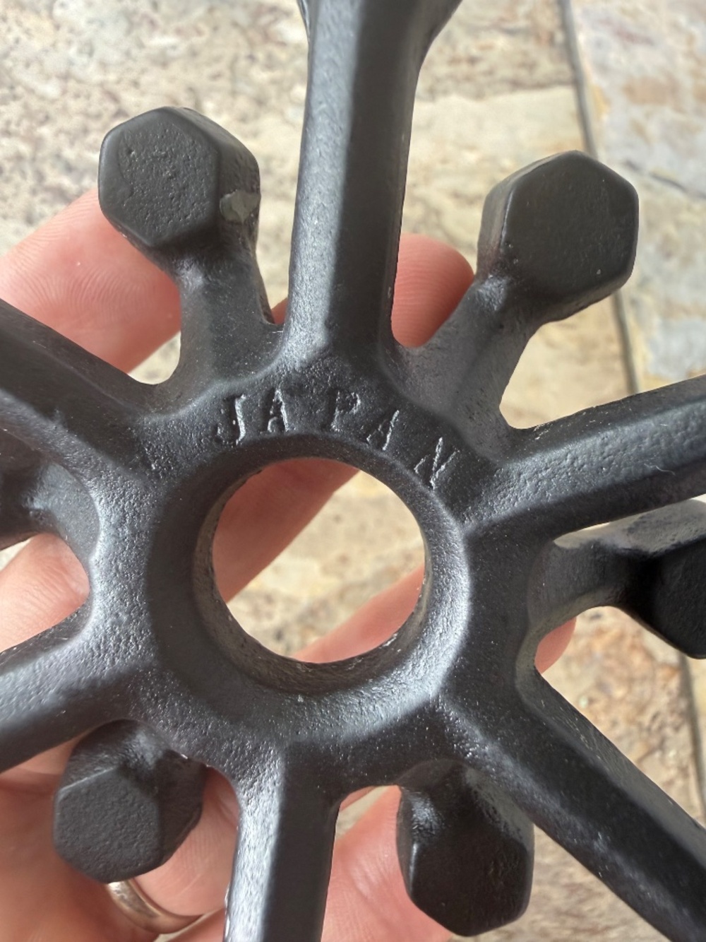 Vintage Mid Century Modern Cast Iron Spider Mini Candle Holder Atomic Japan 4” - Picture 9 of 13